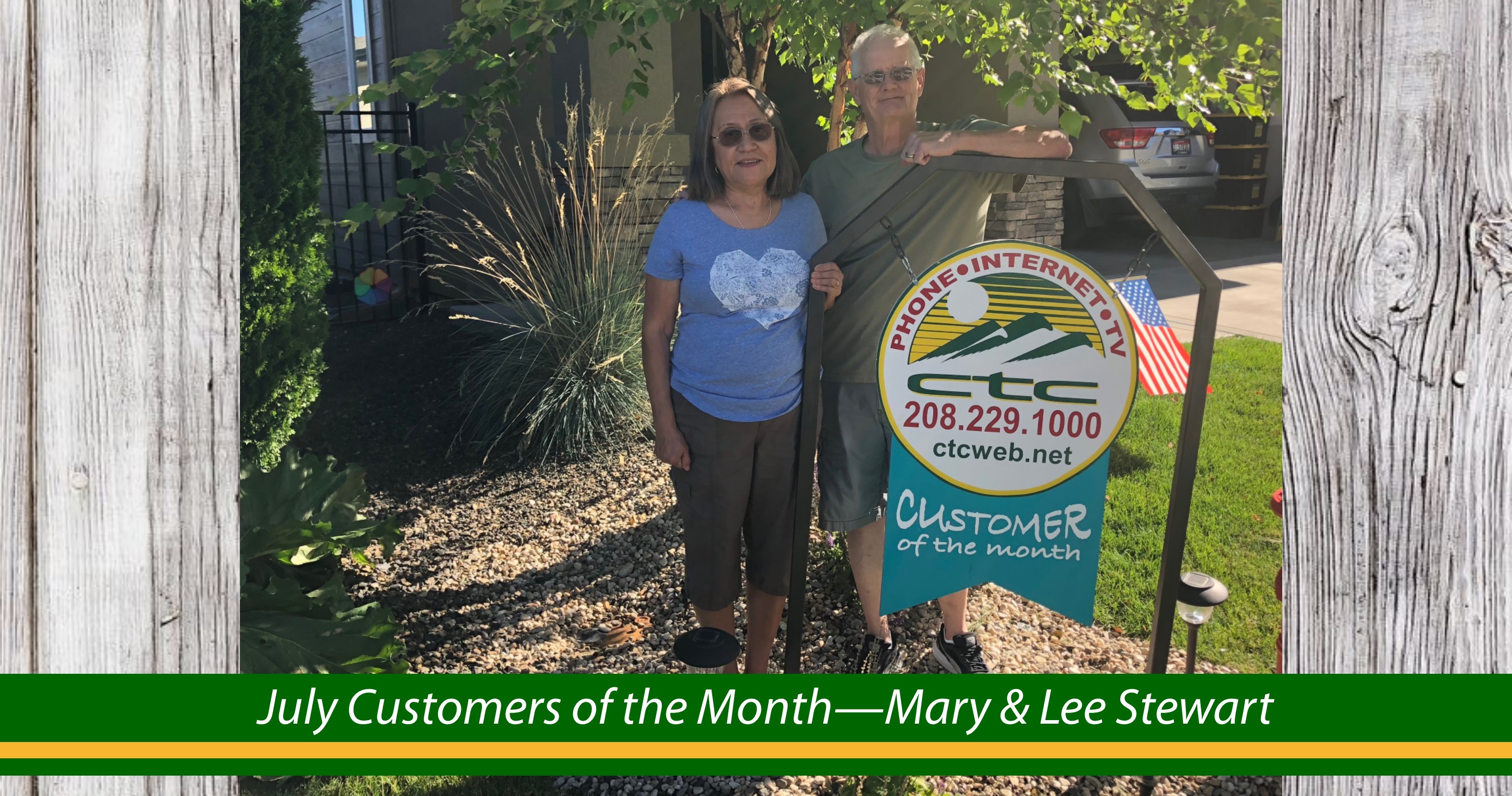 July Customers of the Month